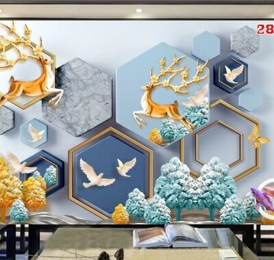 Tranh Dán Tường 3D Hiện Đại mã 28657