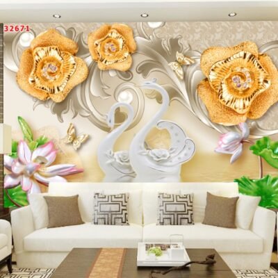 Tranh Dán Tường 3D Hiện Đại mã 32671