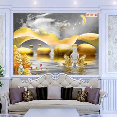 Tranh Dán Tường 3D Hiện Đại mã 121140