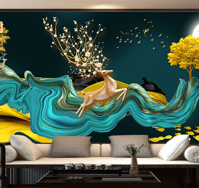 Tranh Dán Tường 3D Hiện Đại mã 49214