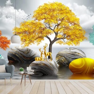 Tranh Dán Tường 3D Hiện Đại mã 60568