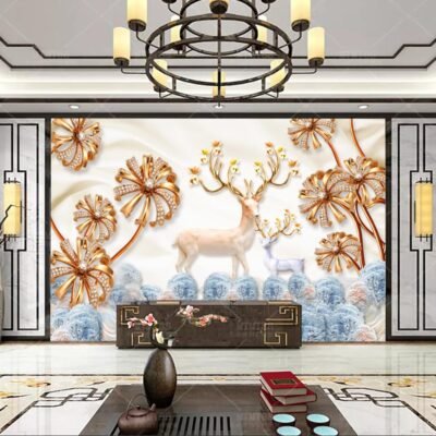 Tranh Dán Tường 3D Hiện Đại mã 68470